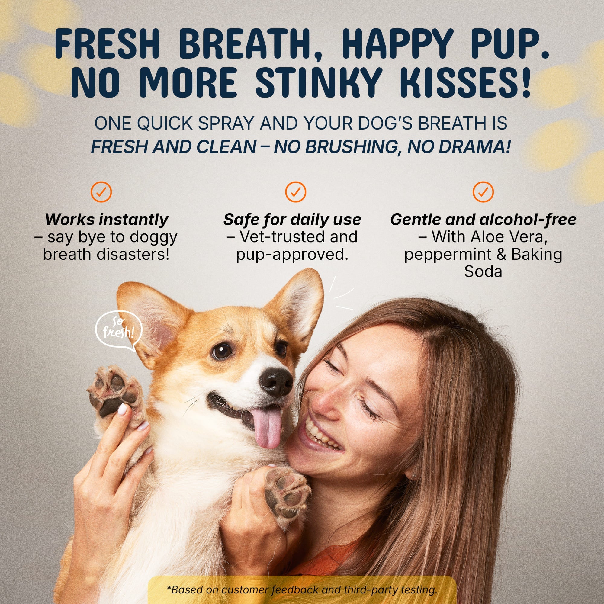 Fresh Breath, happy pup