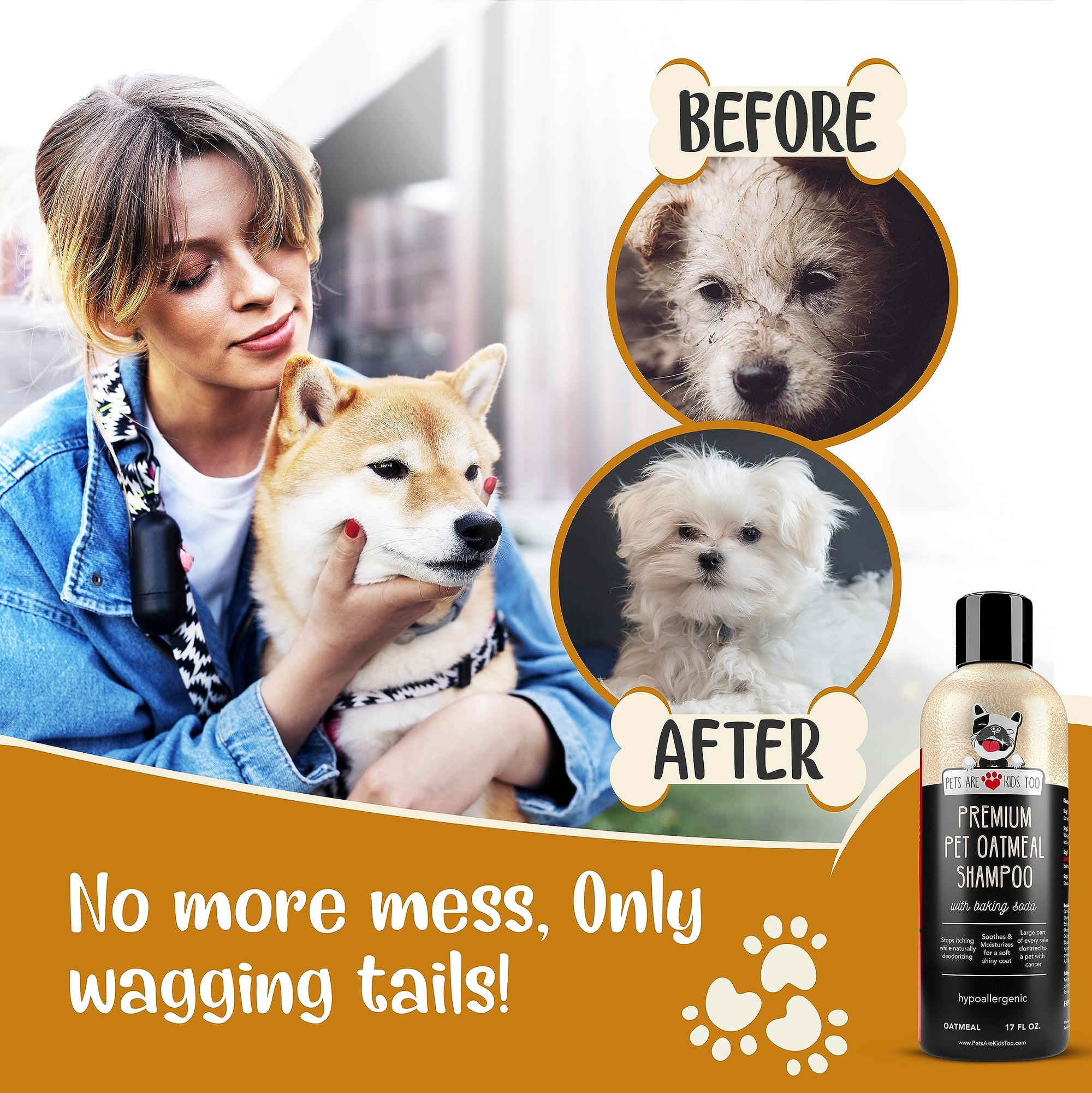 Premium Pet Oatmeal Shampoo Pets Are Kids Too