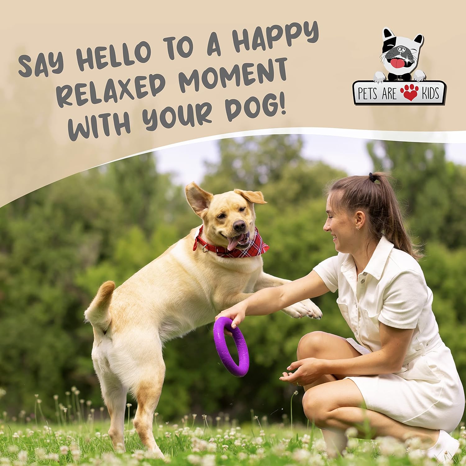 Say hello to a happy relaxed moment with your dog